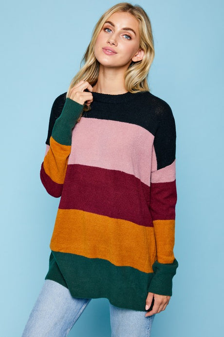 Relaxed Coorblock Sweater