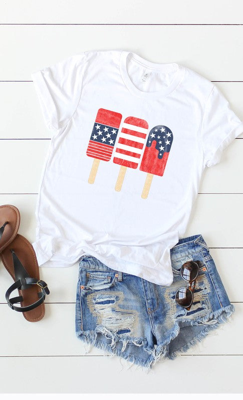 Patriotic Popsicle Graphic Tee