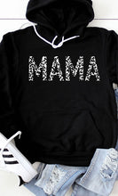 White Leopard Mama Sweatshirt - Black