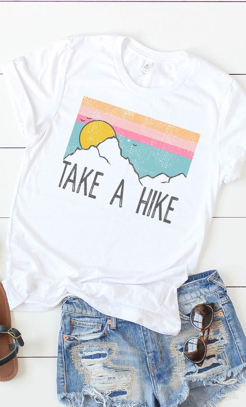 Take a Hike Graphic Tee - White