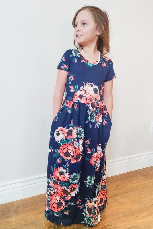 Kids Floral Maxi