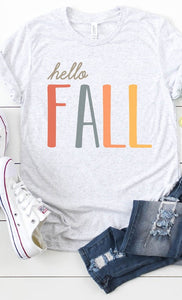 Hello Fall Graphic Tee -- SMALL