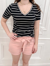 Running Everyday Striped V-Neck (3 Colors)