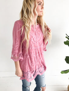 Daydreamer Blouse - Rose