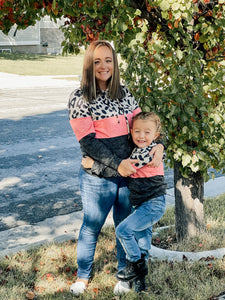 Mommy & Me Pink Leopard Hoodie