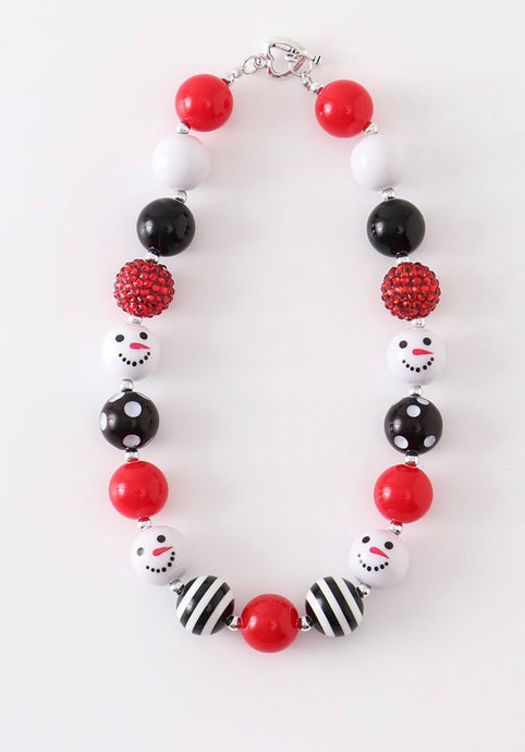 Snowman Bubblegum Necklace