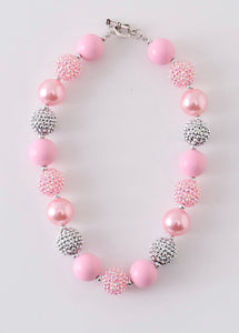 Pink Chunky Girls Necklace