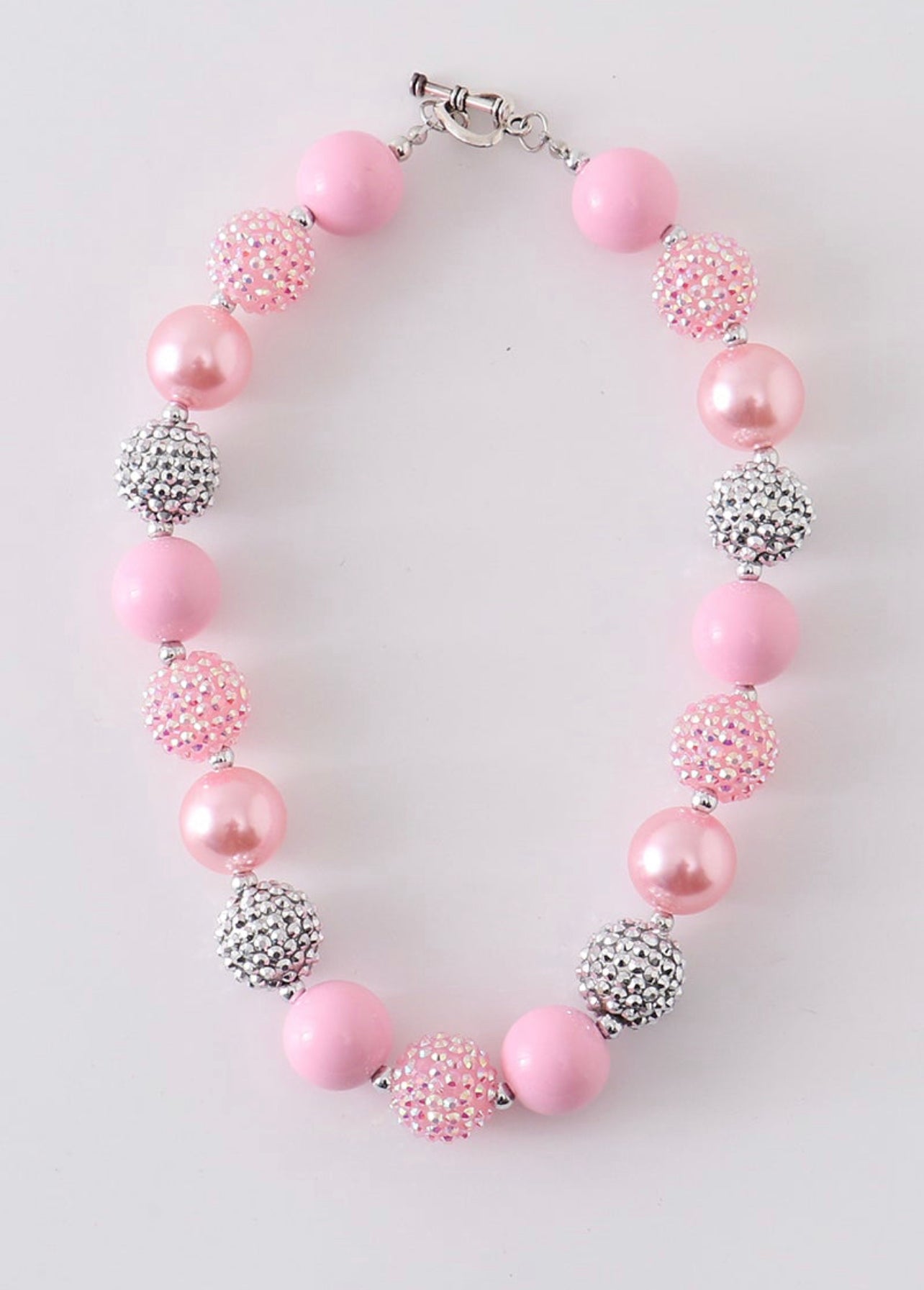 Pink Chunky Girls Necklace