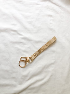 Gold Snakeskin Key Strap
