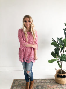 Daydreamer Blouse - Rose