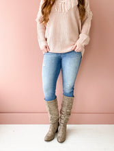 Slouchy Boots in Taupe