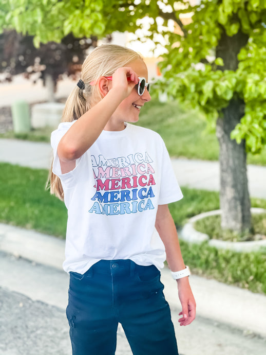 Kids Vintage America Graphic Tee