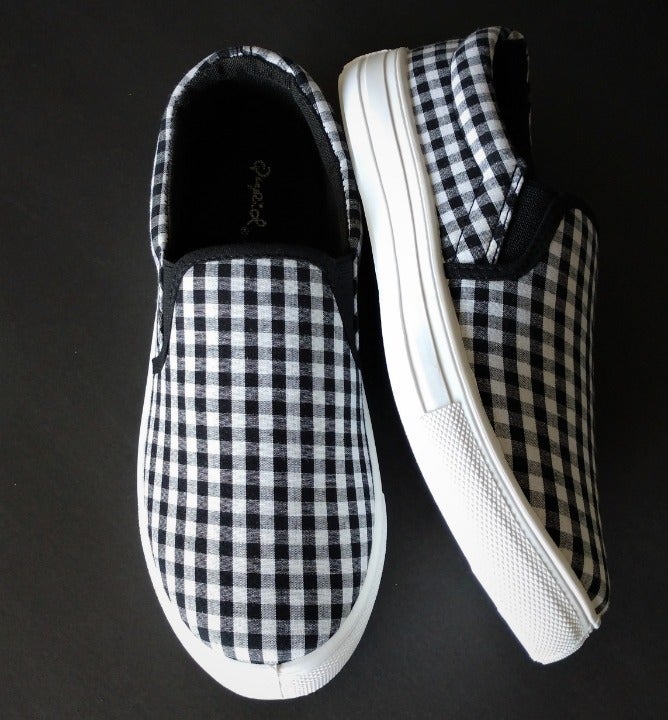 Checkered Slip On Sneaker -- 5.5